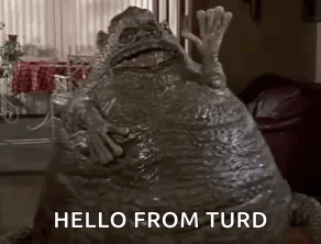 Monster Waving Hello From Turd