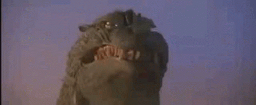 Monster With Mouth Open Close Up