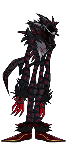 Monster With Red X's on Pants