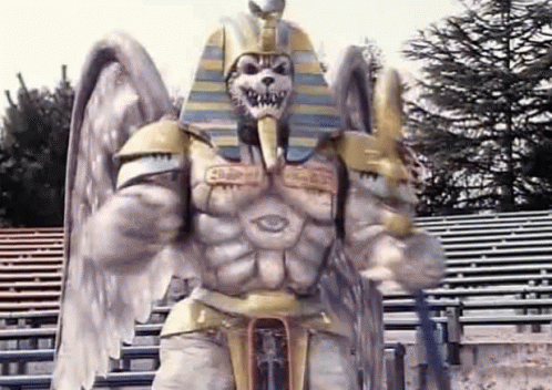 Monster With Wings and Pharaoh Costume