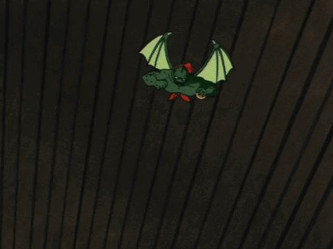 Monster With Wings Holding Something