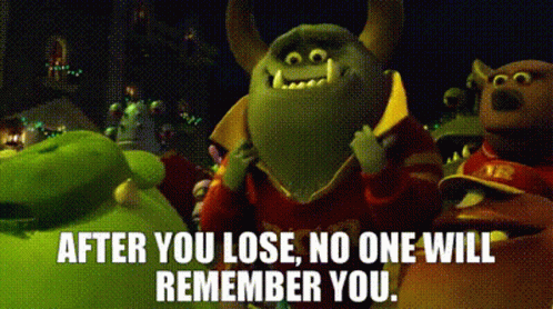 Monsters Inc After Losing No One Remember You GIF