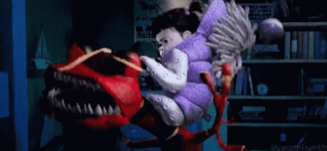 Monsters Inc Boo Fighting GIF