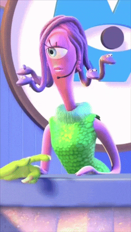 Monsters Inc Cartoon Character in Green Dress