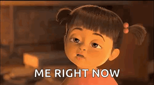 Monsters Inc Girl Saying Me Right Now
