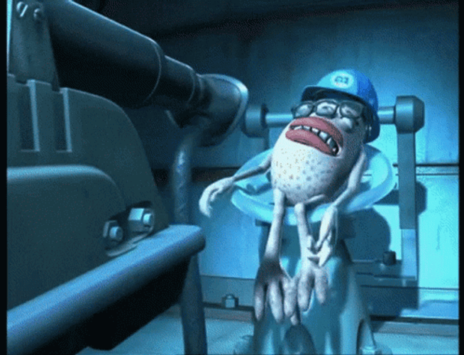 Monsters Inc Jeff Fungus Lips Is In Pain GIF