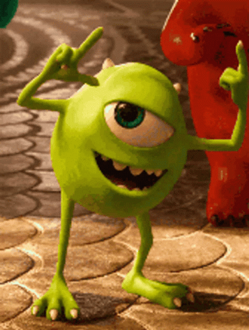 Monsters Inc Mike Smirk GIF