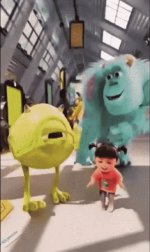 Monsters Inc Mike Wazowski Sulley Boo Dancing