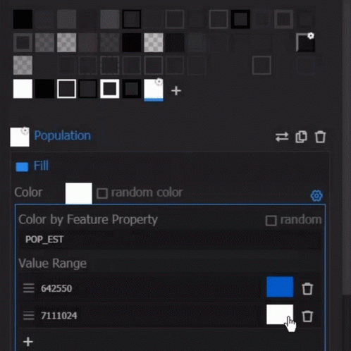Montenegro Map Color Palette GIF