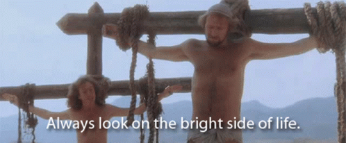 Monty Python Jesus In Cross Parody GIF