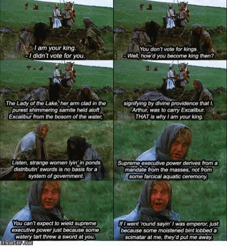 Monty Python And Holy Grail Scenes Run Away GIF