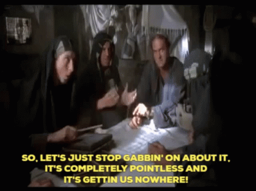 Monty Python Run Away Getting Nowhere GIF
