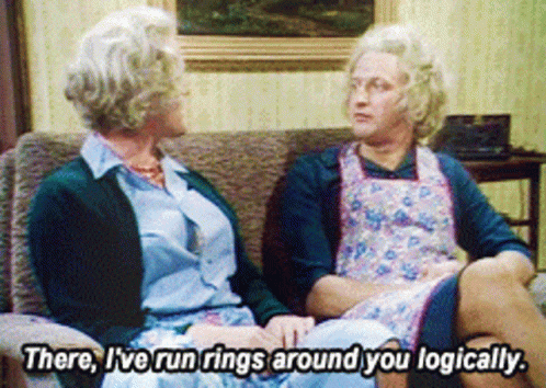 Monty Python Run Away Logically GIF