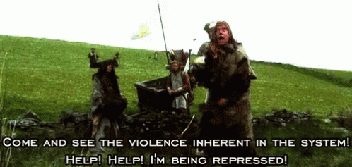 Monty Python Violence Inherent Run Away GIF