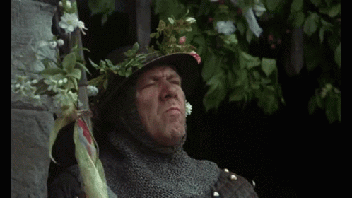 Monty Python Watch Someone Run Away GIF
