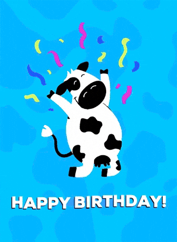 Moo Happy Birthday Greeting GIF
