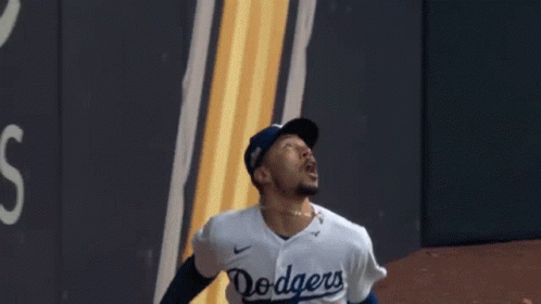 Mookie Betts Catching Baseball GIF
