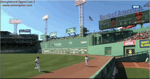 Mookie Betts Catching The Ball GIF