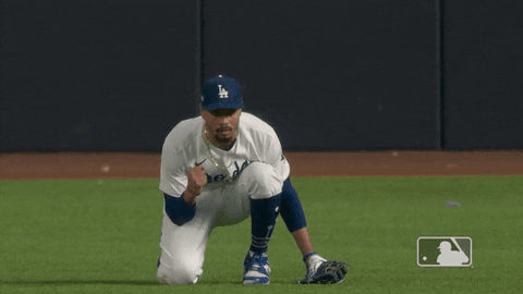Mookie Betts Crouching GIF