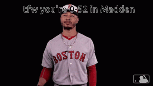Mookie Betts Pointing Up Shaking Head GIF