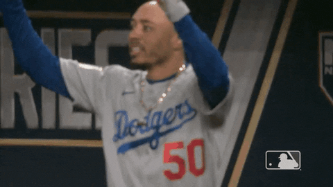 Mookie Betts Raising Hands GIF