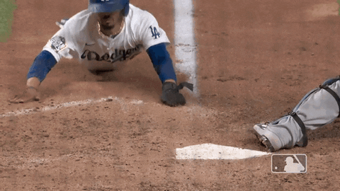 Mookie Betts Sliding To Base GIF
