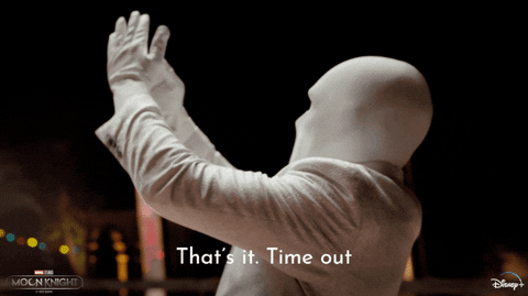 Moon Knight Asking For Time Out GIF