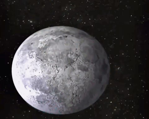 Moon Surrounded by Stars in Dark Space