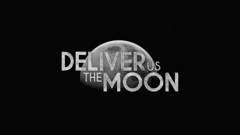Moon With Deliver Us The Moon Text GIF