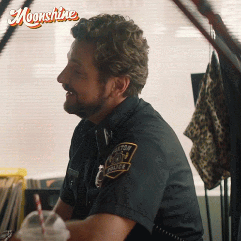 Moonshine Cop Says Yeah GIF