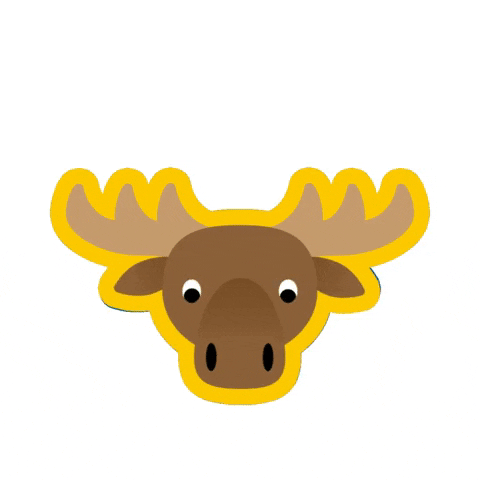 Animated Moose Popping GIF