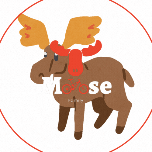 Vibrant Moose Animated Logo GIF