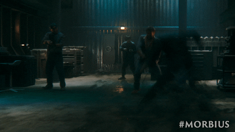 Morbius Attacking Enemies GIF