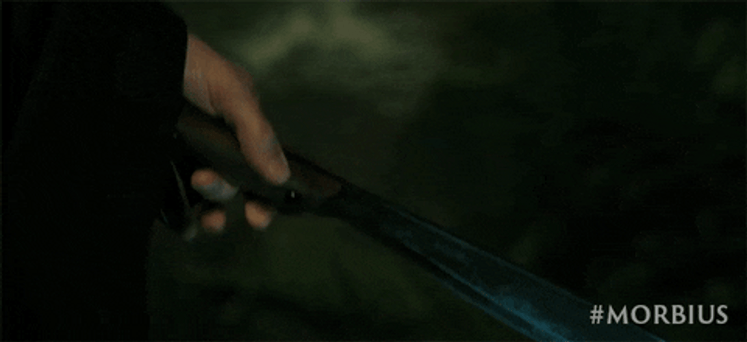 Morbius Holding A Knife GIF