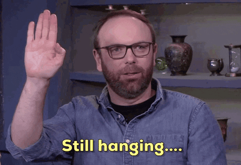 Morgan Peter Brown Hanging On Exaggerated Reaction GIF