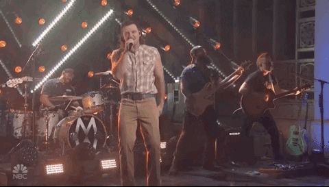 Morgan Wallen Jumping Out Performance GIF