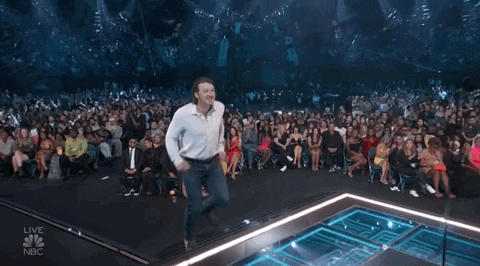 Morgan Wallen Receiving Billboard Awards GIF