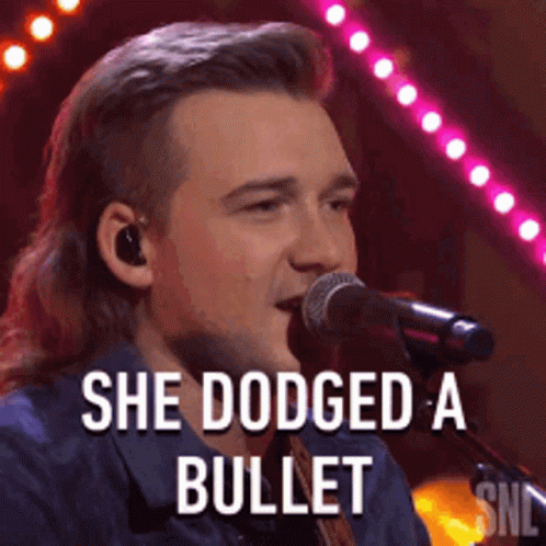 Morgan Wallen Singing Dodging Bullet GIF