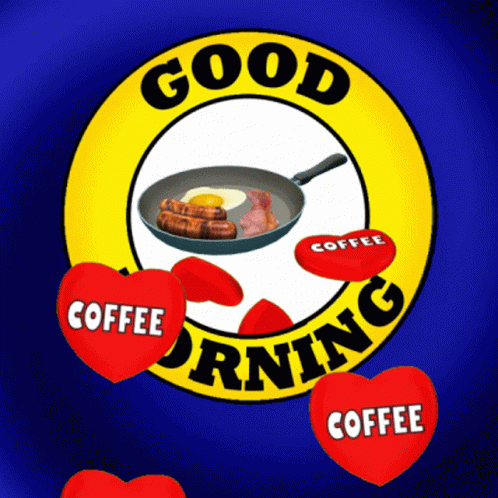 Morning Coffee Good Morning Breakfast Bacons Egg Sausage GIF