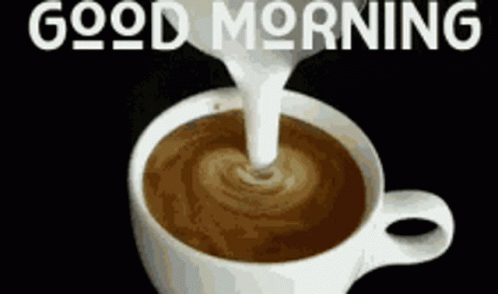 Morning Coffee Milk Heart Foam Love GIF