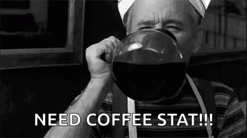 Morning Coffee Need Coffee Stat Bill Murray GIF