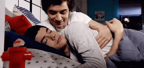 Morning Cuddle Blas And Junior Gay Hug GIF