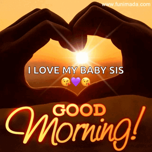 Morning Greeting Card Hand Heart