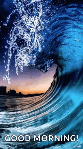 Morning Greeting Ocean GIF