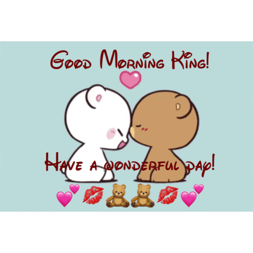 Morning King Cute Couple Have A Good Day Love GIF