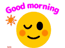 Morning Sun Winking GIF