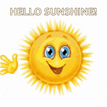 Morning Sunshine Waiving Happy Sun GIF