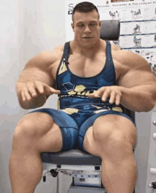 Morph Muscle Man GIF