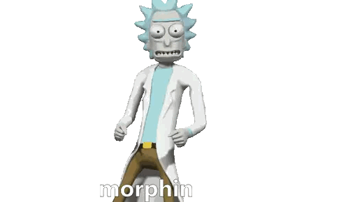 Morphin Character With Text