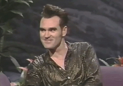 Morrissey Raise Hand GIF